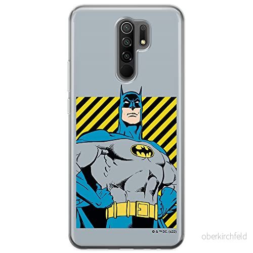 ERT GROUP mobiltelefonfodral för Xiaomi REDMI 9 originalt och officiellt licensierat DC mönster Batman 069 optimalt anpassad till formen på mobiltelefonen, fodral tillverkad av TPU plast 5905131525017