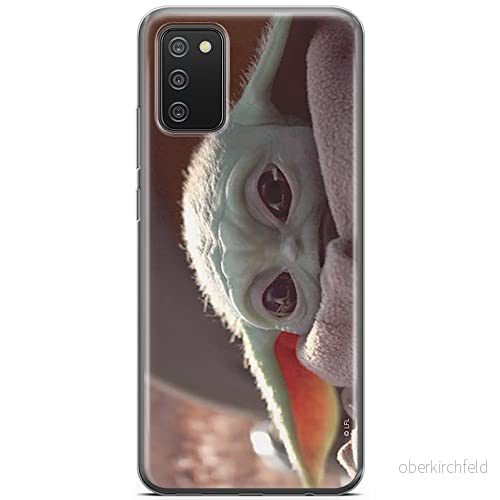 ERT GROUP mobiltelefonfodral för Samsung A02S originalt och officiellt licensierat Star Wars mönster Baby Yoda 021 optimalt anpassad till formen på mobiltelefonen, fodral tillverkad av TPU plast 5904805071799