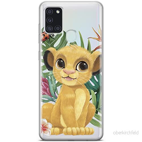 ERT GROUP mobiltelefonfodral för Samsung A21s originalt och officiellt licensierat Disney mönster Simba & Friends 004 optimalt anpassad till formen på mobiltelefonen, gedeeltelijk transparant 5903040263389
