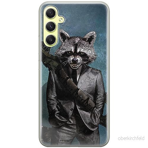 ERT GROUP mobiltelefonfodral för Samsung A34 5G originalt och officiellt licensierat Marvel mönster Rocket 002 optimalt anpassad till formen på mobiltelefonen, fodral tillverkad av TPU plast 5905511788414