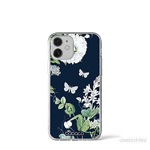 ERT GROUP mobiltelefonfodral för Iphone 12 Mini originalt och officiellt licensierat Babaco mönster Flowers 032 optimalt anpassad till formen på mobiltelefonen, fodral tillverkad av TPU plast 5905131284655