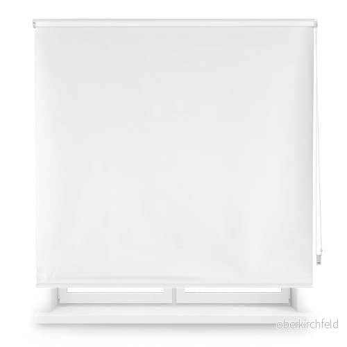 Blindecor Skräddarsydd ogenomskinlig rullgardin bruten vit 60 x 230 cm (B H) Tygstorlek 57 225 Ogenomskinliga rullgardiner för fönster 8434363479104