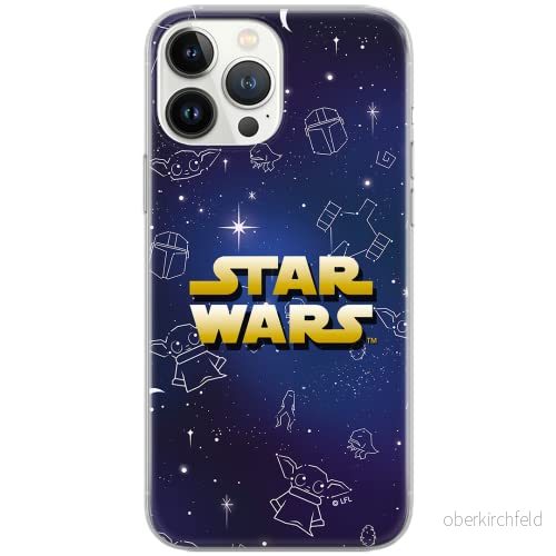 ERT GROUP mobiltelefonfodral för Apple Iphone XS Max originalt och officiellt licensierat Star Wars mönster Baby Yoda 022 Vit anpassad till formen på mobiltelefonen, fodral tillverkad av TPU plast 5904805072680