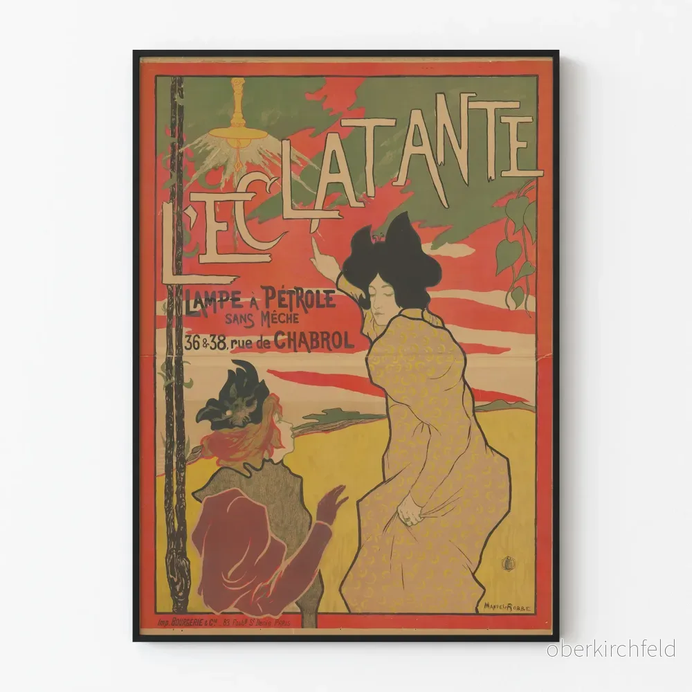 Vintageposter L’Éclatante - Retro väggdekoration konst