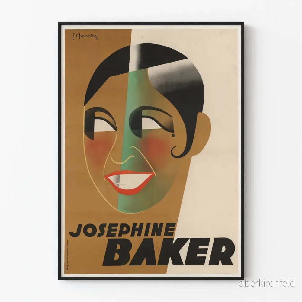 Vintageposter Joséphine Baker – Konstnärlig och retro väggdekoration Vintageposter Joséphine Baker – Konstnärlig och retro väggdekoration
