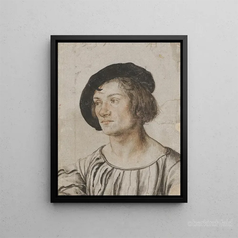 Målning Portrait av en ung man - Ambrosius Holbein | Konsttryck