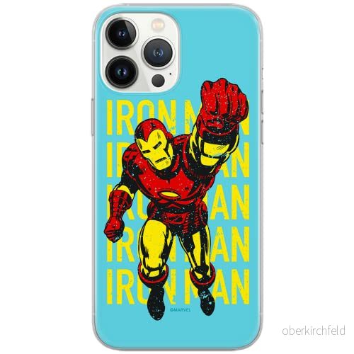 ERT GROUP mobiltelefonfodral för Huawei P30 Lite originalt och officiellt licensierat Marvel mönster Iron Man 009 Vit optimalt anpassad till formen på mobiltelefonen, fodral tillverkad av TPU plast 5902980429237