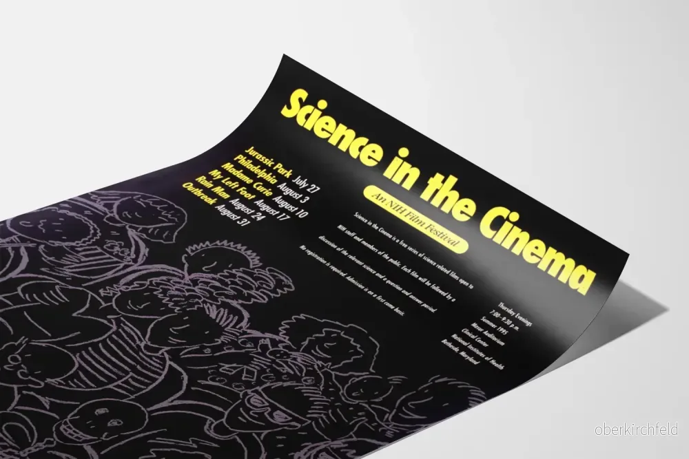 Dekorativ poster Science in the Cinema, vetenskapsfilmfestival - Bild 3