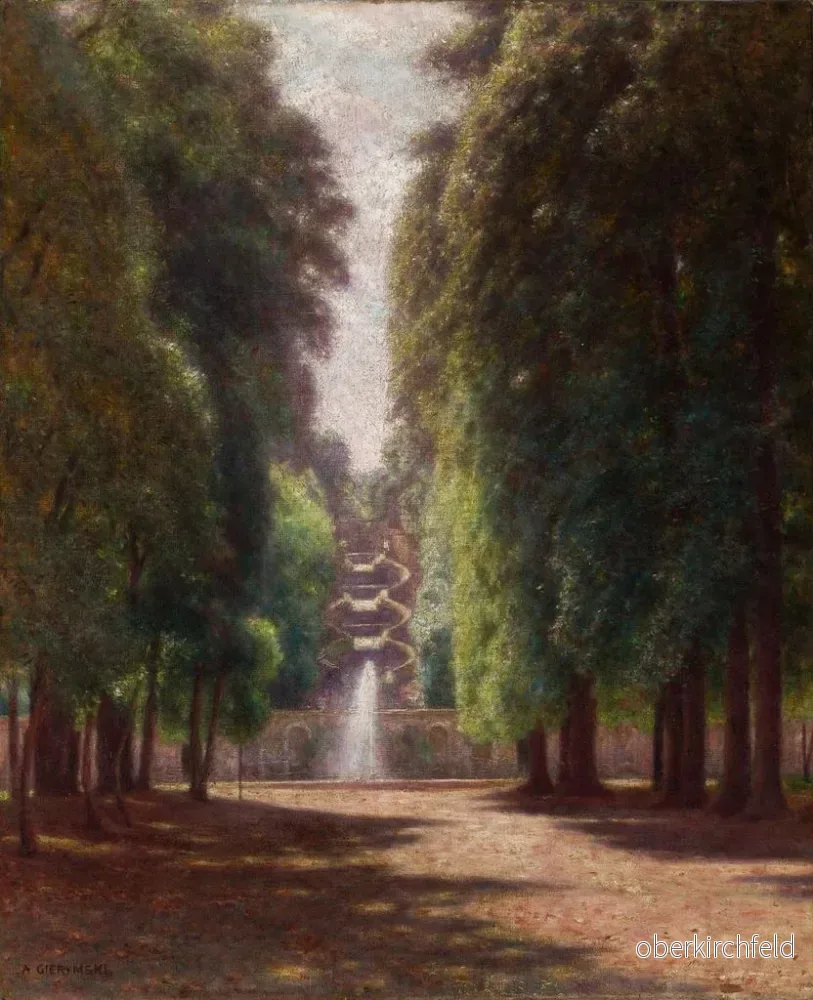 Målning av Villa Torlonia i Frascati - Aleksander Gierymski | Konsttryck - Bild 2