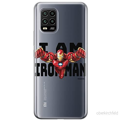 ERT GROUP mobiltelefonfodral för Xiaomi MI 10 LITE originalt och officiellt licensierat Marvel mönster Iron Man 028 optimalt anpassad till formen på mobiltelefonen, gedeeltelijk transparant 5904805141331