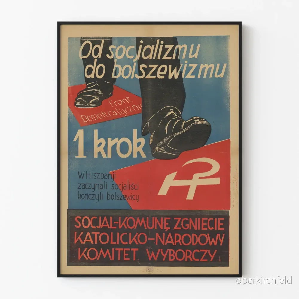 Polsk historisk propagandaposter för socialism till bolsjevism