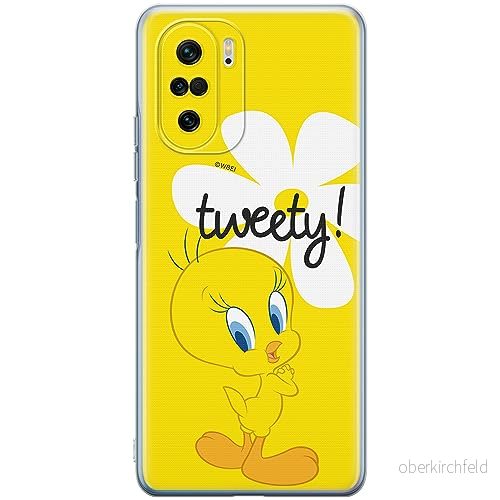 ERT GROUP mobiltelefonfodral för Xiaomi MI 11i/ REDMI K40/K40 PRO/POCO F3/ F3 PRO originalt och officiellt licensierat Looney Tunes mönster Tweety 005, fodral tillverkad av TPU plast 5905511893569