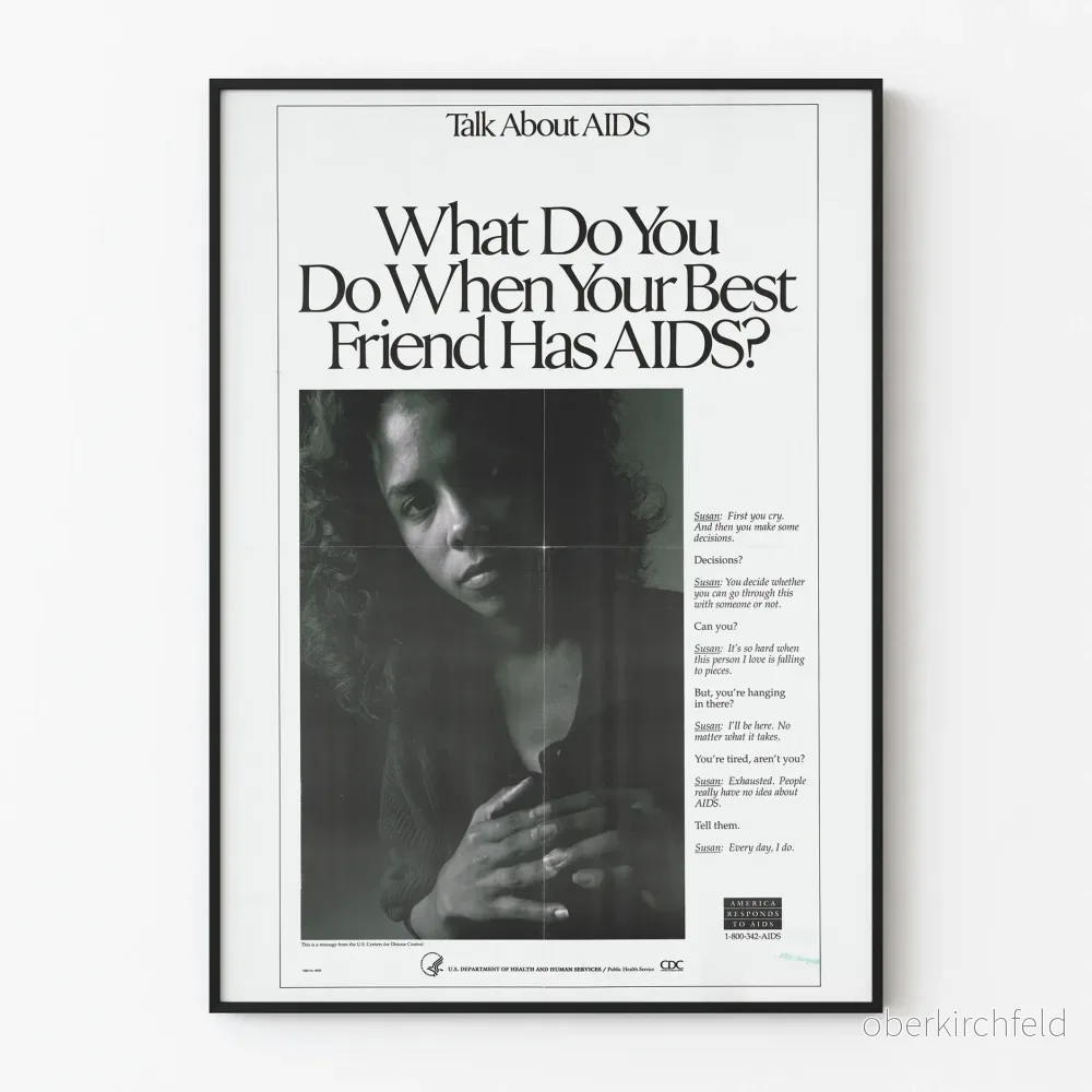 Informations- och medvetandegörande affisch om HIV/AIDS