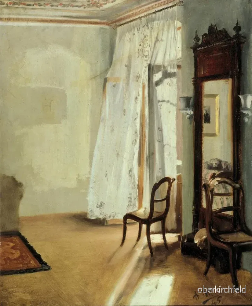 Målning La Chambre du Balcon - Adolph von Menzel | Konsttryck - Bild 2