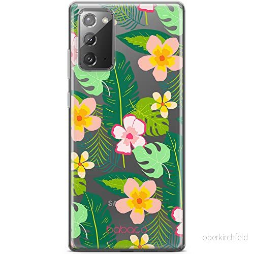 ERT GROUP mobiltelefonfodral för Samsung GALAXY NOTE 20 originalt och officiellt licensierat Babaco mönster Flowers 019 optimalt anpassad till formen på mobiltelefonen, gedeeltelijk transparant 5903932638677