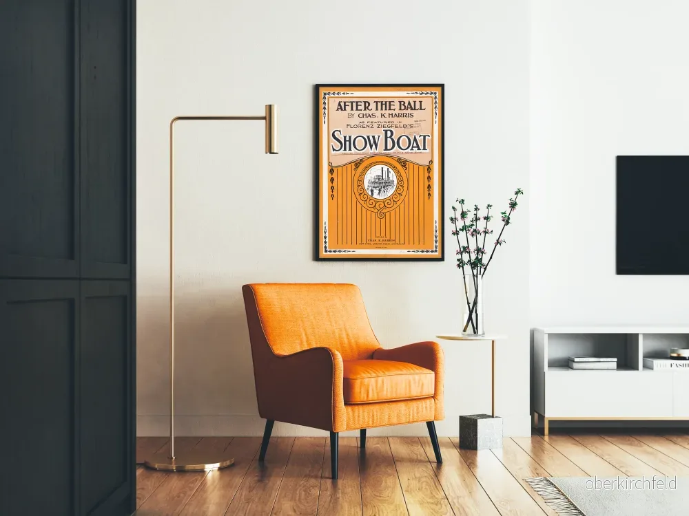 Vintageposter Show Boat Efter Balen Chas. K. Harris - Bild 2