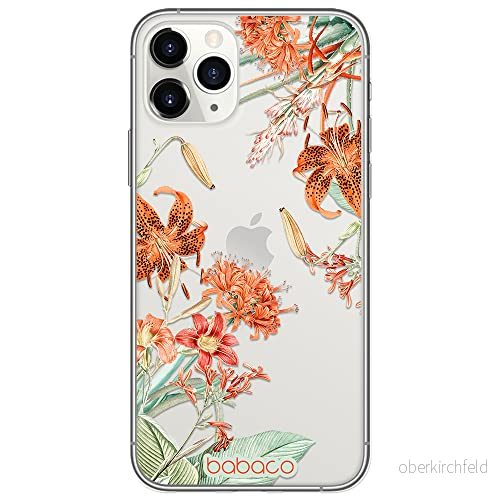 ERT GROUP mobiltelefonfodral för Iphone 11 PRO MAX originalt och officiellt licensierat Babaco mönster Flowers 057 optimalt anpassad till formen på mobiltelefonen, gedeeltelijk transparant 5905131363275