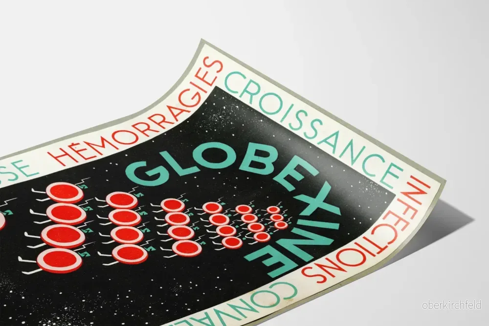 Vintageposter Globexine - Väggdekoration för Hälsa och Medicin - Bild 3