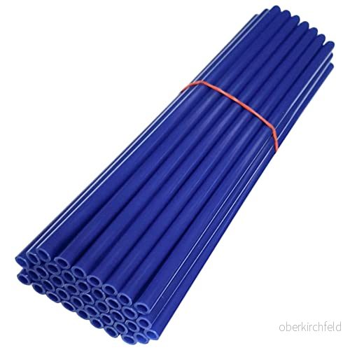 cyclingcolors 72x bakre radie hjul fälg delad halmrör 235 mm (21 tum) idealisk cykel bmx fixie moto moped pit dirt cross (blå) 3666690042385