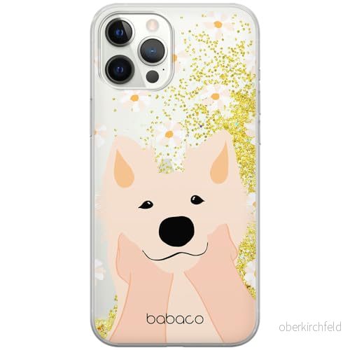 ERT GROUP mobiltelefonfodral för Apple Iphone 12 PRO MAX originalt och officiellt licensierat Babaco mönster Dogs 010 optimalt anpassad till formen på mobiltelefonen, med glitter overflow effekt 5905131012531