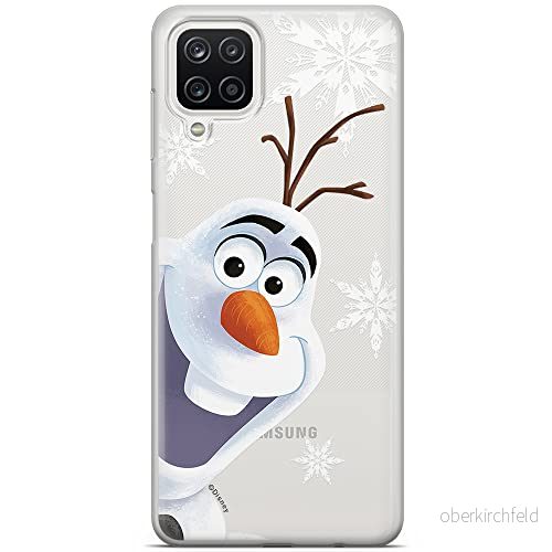 ERT GROUP mobiltelefonfodral för Samsung A12 / M12 originalt och officiellt licensierat Disney mönster Olaf 002 optimalt anpassad till formen på mobiltelefonen, gedeeltelijk transparant 5903040092538