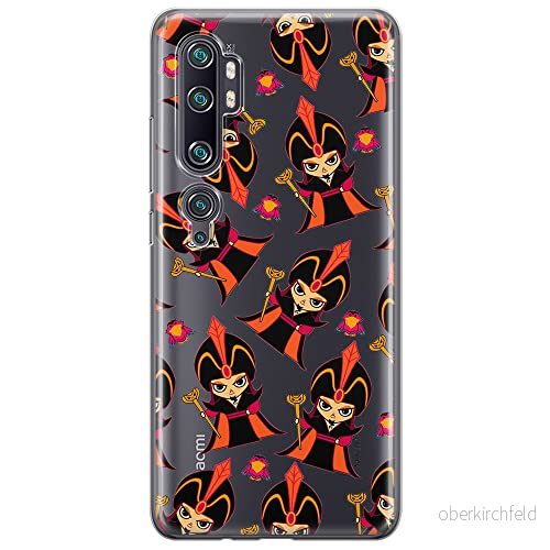 ERT GROUP mobiltelefonfodral för Xiaomi MI NOTE 10 / PRO originalt och officiellt licensierat Disney mönster Jafar 002 anpassad till formen på mobiltelefonen, gedeeltelijk transparant 5905131404749