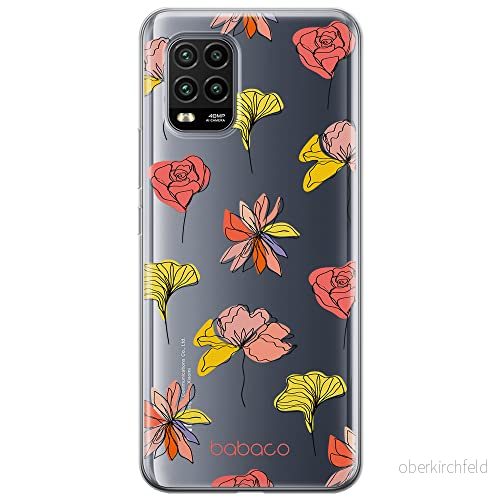 ERT GROUP mobiltelefonfodral för Xiaomi MI 10 LITE originalt och officiellt licensierat Babaco mönster Flowers 012 optimalt anpassad till formen på mobiltelefonen, gedeeltelijk transparant 5903932607000