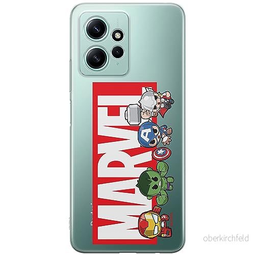 ERT GROUP mobiltelefonfodral för Xiaomi REDMI NOTE 12 4G originalt och officiellt licensierat Marvel mönster 010 optimalt anpassad till formen på mobiltelefonen, gedeeltelijk transparant 5905511944094