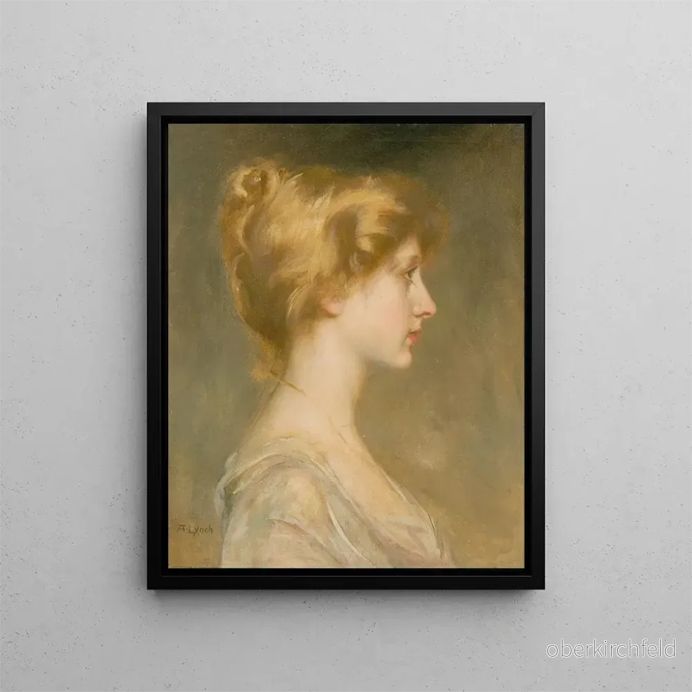 Målning porträtt av en blond kvinna - Albert Lynch | Konsttryck