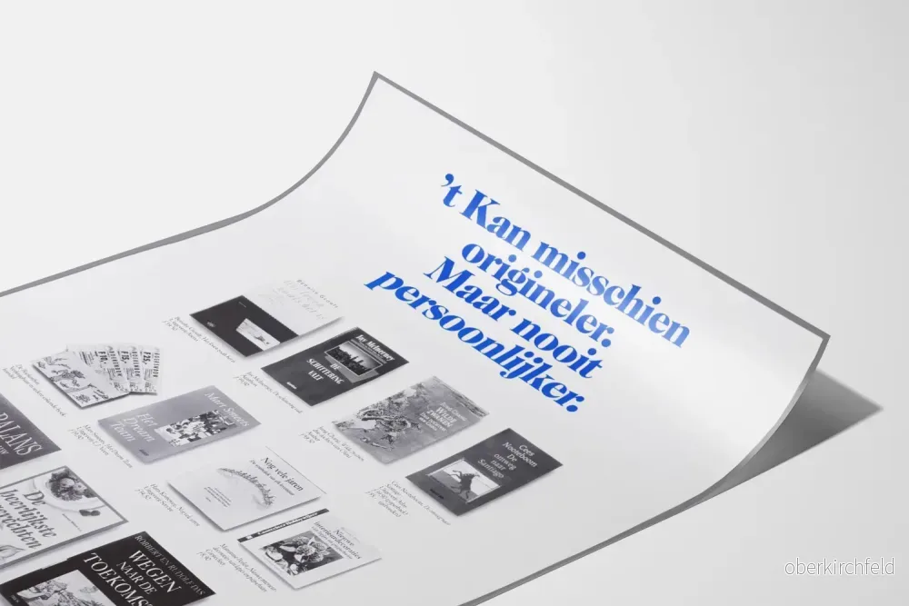 Inredningsaffisch Vägginspiration Böcker - 't Kan kanske vara mer originellt. Men aldrig mer personligt. - Bild 3