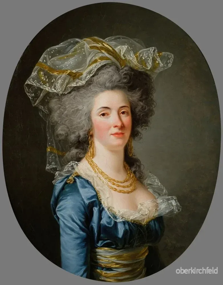 Målning porträtt av Philiberte Orléans Perrin de Cypierre, grevinna de Maussion - Adélaïde Labille-Guiard - Bild 2