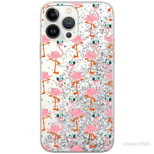 ERT GROUP mobiltelefonfodral för Apple Iphone 12 Mini originalt och officiellt licensierat Disney mönster Minnie 032 Vit optimalt anpassad till formen på mobiltelefonen, med glitter overflow effekt 5903040379431