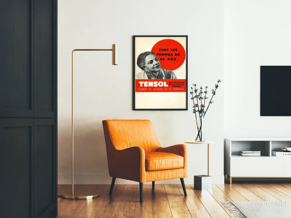 Vintageposter Tensol - Hälsopromotion för klimakteriet - Bild 2