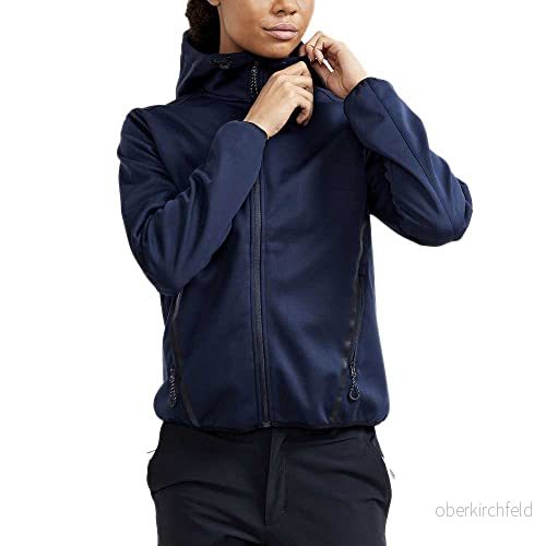 Craft ADV EXPLORE softshelljacka för kvinnor XS Blaze Vindtät, vattenavvisande dagligt bruk 2 sidofickor, 1 innerficka övergångsjacka dam 7318573578790