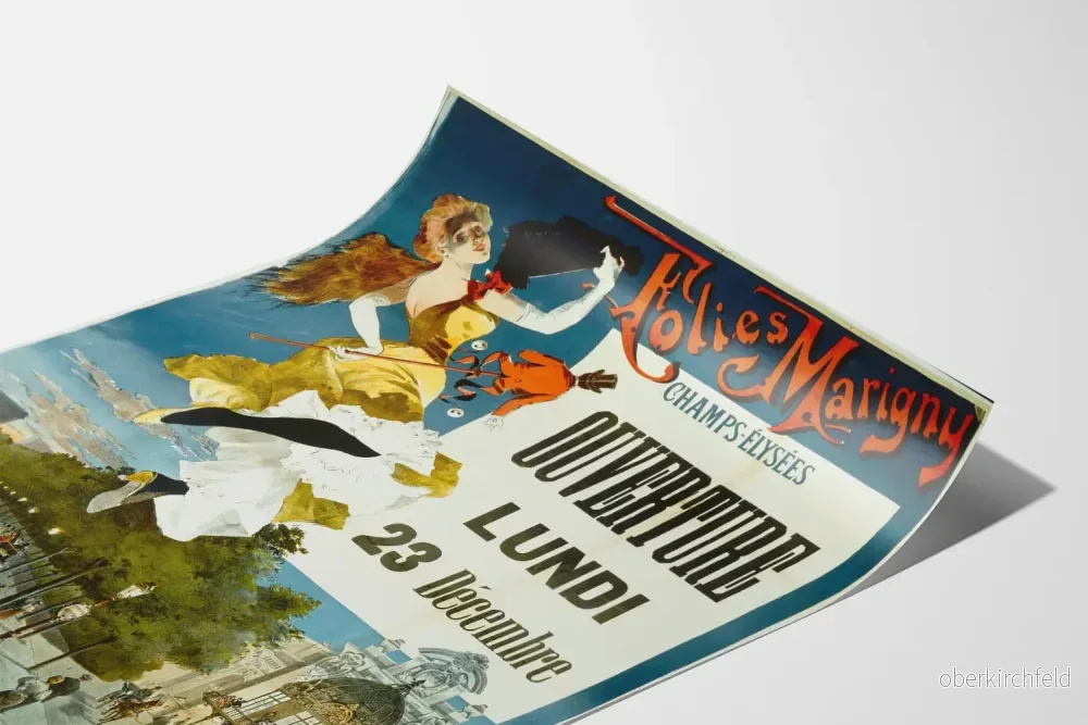 Vintageposter Folies Marigny Champs-Élysées Invigning December - Bild 3