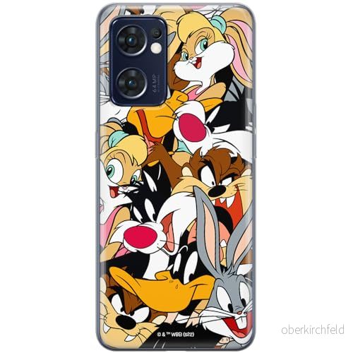ERT GROUP mobiltelefonfodral för Oppo RENO 7 5G originalt och officiellt licensierat Looney Tunes mönster 022 optimalt anpassad till formen på mobiltelefonen, fodral tillverkad av TPU plast 5905511685157