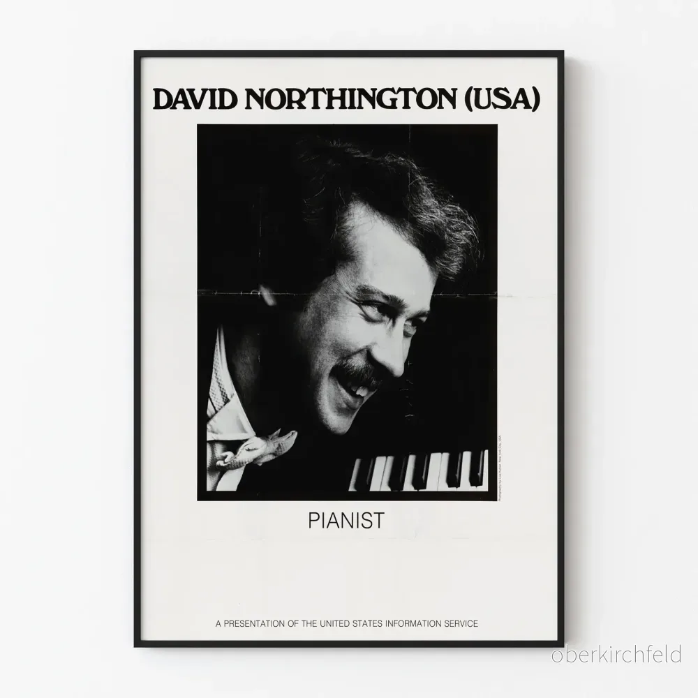Vintageposter av David Northington - Amerikansk pianist