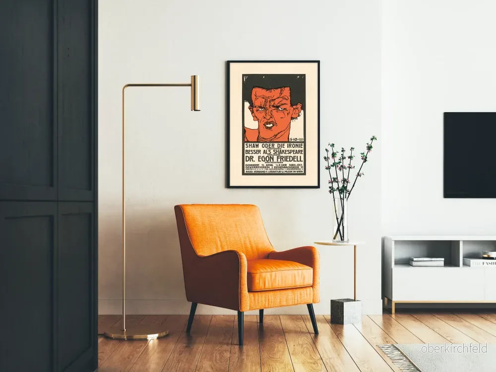 Vintageposter för konferens Egon Friedell 'Shaw eller ironin' - Bild 2