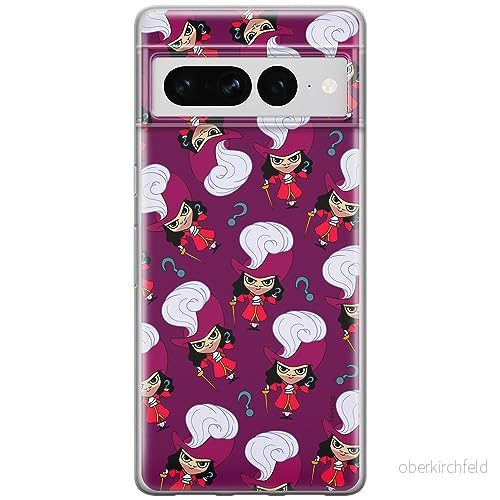 ERT GROUP mobiltelefonfodral för Google PIXEL 7 PRO originalt och officiellt licensierat Disney mönster James Hook 002 optimalt anpassad till formen på mobiltelefonen, fodral tillverkad av TPU plast 5905795173111