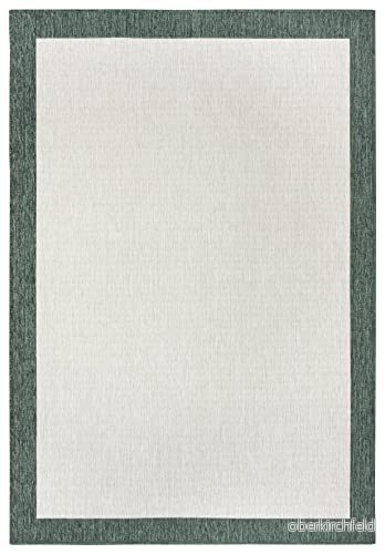 NORTHRUGS inomhus och utomhatta, Panama 80 x 150 cm vändmatta, väderbeständig, modern enhetlig design med kant, löpare för balkong, terrass, trädgård, vinterträdgård, vardagsrumsmatta, 4260770247463