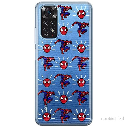 ERT GROUP mobiltelefonfodral för Xiaomi REDMI NOTE 11T/ 11S 5G/ POCO M4 PRO 5G originalt och officiellt licensierat Marvel mönster Spider Man 025, gedeeltelijk transparant 5905795001377
