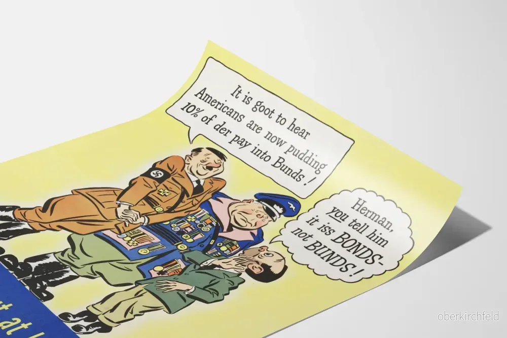 Vintageposter för krigsobligationskampanjen - Historisk väggdekoration - Bild 3