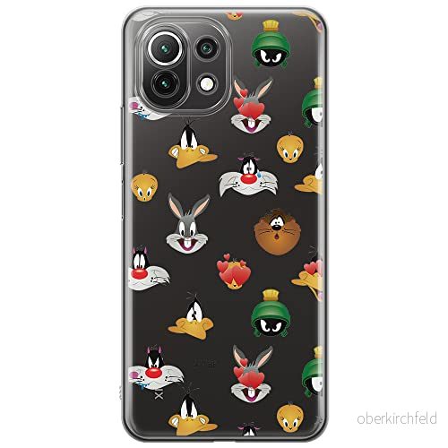 ERT GROUP mobiltelefonfodral för Xiaomi 11 LITE 4G/5G originalt och officiellt licensierat Looney Tunes mönster 007, gedeeltelijk transparant 5903932702774