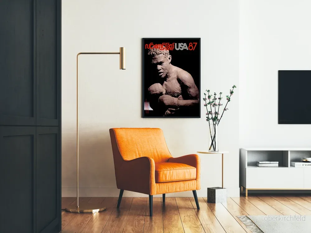 Poster Skulptur Boxare i lera USA 87 - Bild 2