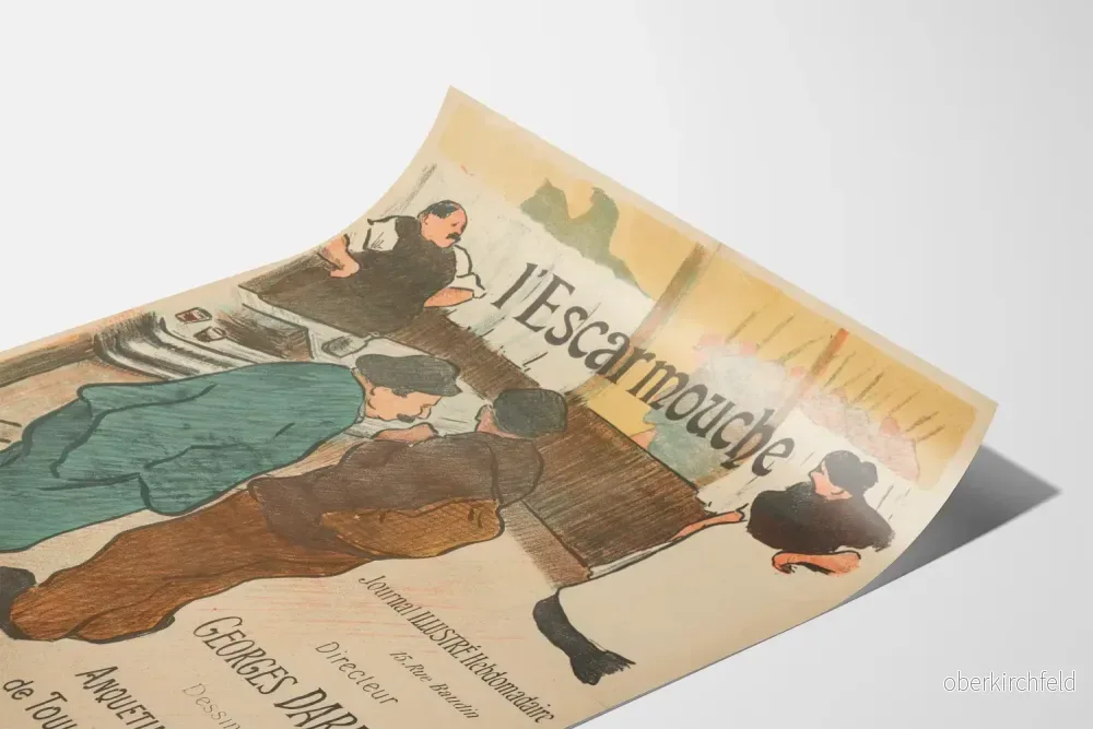 Vintageposter av L'Escarmouche i Toulouse-Lautrec-stil - Bild 3