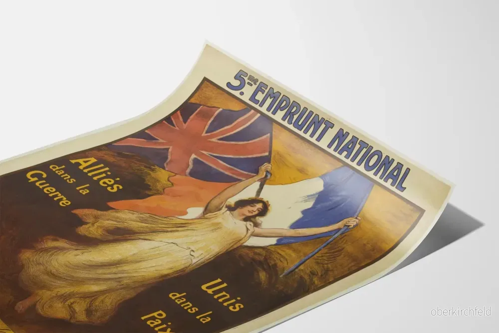 Vintageaffisch 5:e Nationella Lånet Väggdekoration - Bild 3