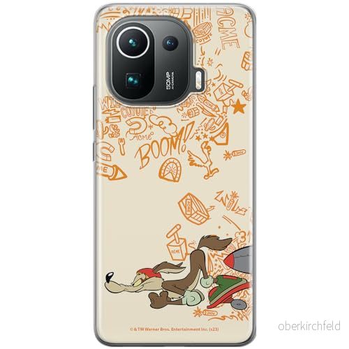ERT GROUP mobiltelefonfodral för Xiaomi MI 11 PRO originalt och officiellt licensierat Looney Tunes mönster Coyote 002 anpassad till formen på mobiltelefonen, fodral tillverkad av TPU plast 5905795137939