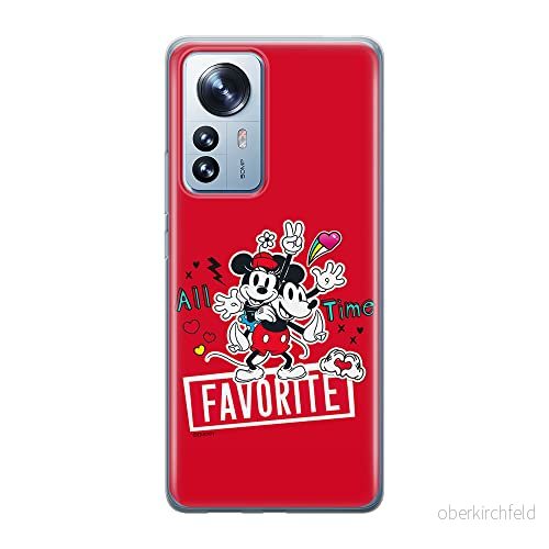 ERT GROUP mobiltelefonfodral för Xiaomi 12 / 12X originalt och officiellt licensierat Disney mönster Mickey & Minnie 011 optimalt anpassad till formen på mobiltelefonen, fodral tillverkad av TPU plast 5905511484149