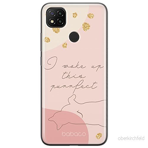 ERT GROUP mobiltelefonfodral för Xiaomi REDMI 9C originalt och officiellt licensierat Babaco mönster Cats 008 optimalt anpassad till formen på mobiltelefonen, fodral tillverkad av TPU plast 5905131106667
