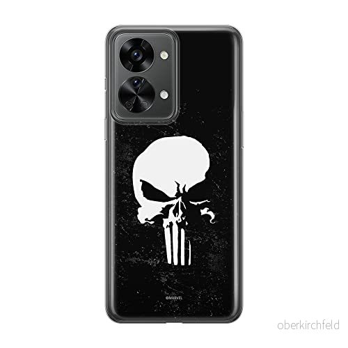 ERT GROUP mobiltelefonfodral för Oneplus NORD 2T 5G originalt och officiellt licensierat Marvel mönster Punisher 002 optimalt anpassad till formen på mobiltelefonen, fodral tillverkad av TPU plast 5905511267070